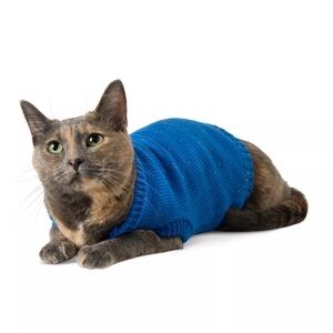 Cobalt Speckled Cat Small Dog Sweater Pull Over - SMALL *3/$15*